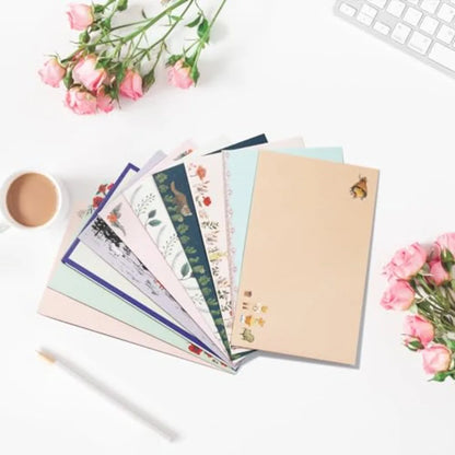 91 Pcs Stationery Paper Envelopes Set Inudes 60 Lined Writing Paper and 30 Envelopes with 48 Colorful Round Dot Stickers, Cute