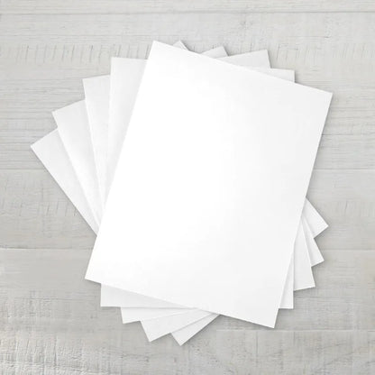 White Card Stock, 8.5" x 11", 67 lb, 100 Sheets