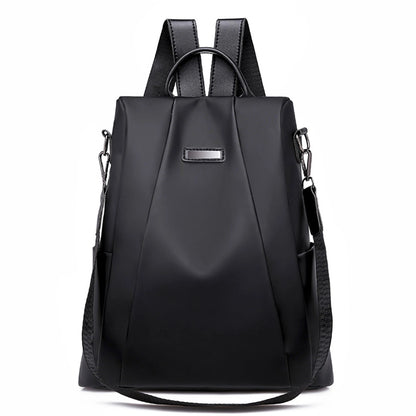 1pc Anti Theft Backpack Stylish Oxford Cloth School Bag for Women Daily Work Travel Hidden Zipper Secure Durable Lightweight
