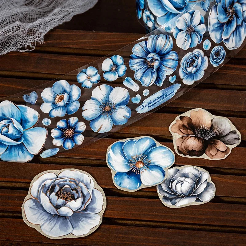 50mm*2m PET Plant Large petals tape Sticker Decorative collage Adhesive Diy Scrapbooking hand made Masking tape