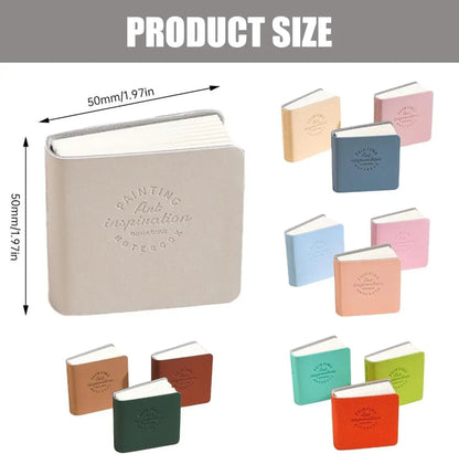 Square Watercolor Sketchbook Portable, Textured Drawing Paper Pad, Travel Art Journal Painting Album, Perfect for Outdoor Sketching & Beginners