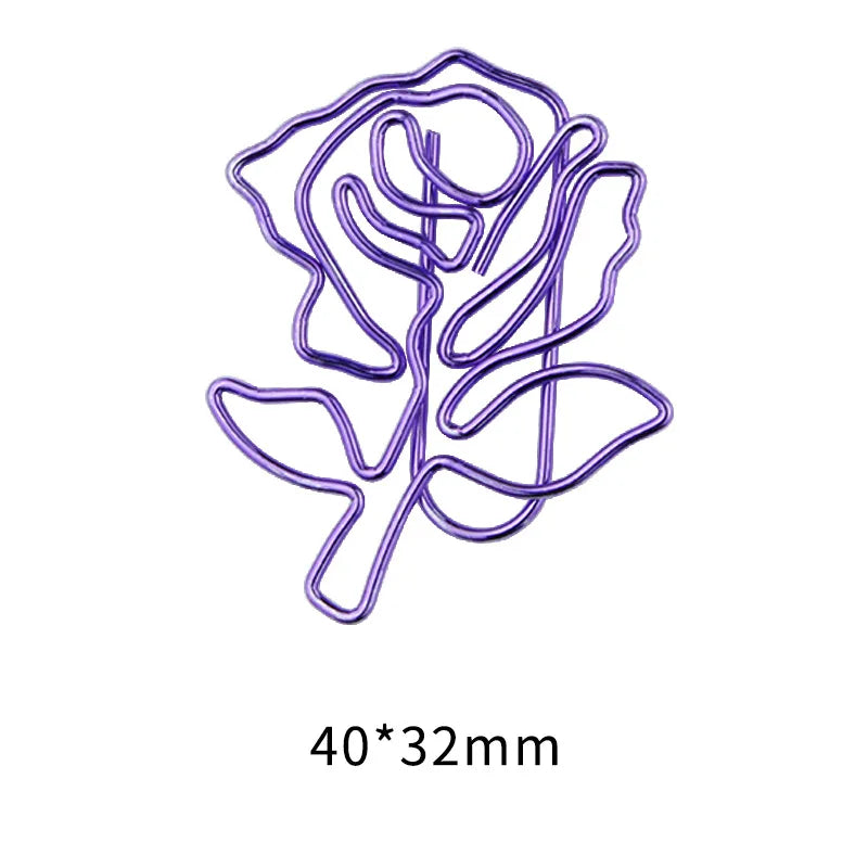 20Pcs/Box Cute Duck Animal Metal Bookmark Paper Clips For Book Marker Binder Photo Memo Clip Stationery School Supplies