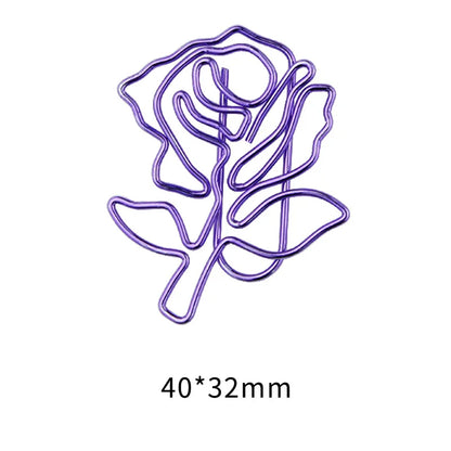 20Pcs/Box Cute Duck Animal Metal Bookmark Paper Clips For Book Marker Binder Photo Memo Clip Stationery School Supplies