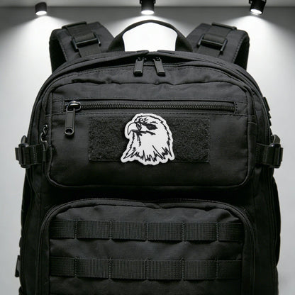Luminous Eagle Head PVC Tactical Morale Patch Hook Backed For Jackets Vests Backpacks