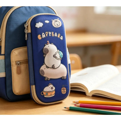 3D Stereo Cartoon Pencil Case Large Capacity Stationery Storage Bag Cute Portable Pen Pouch For Primary School Students School Supplies