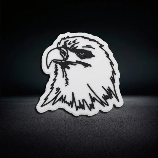 Luminous Eagle Head PVC Tactical Morale Patch Hook Backed For Jackets Vests Backpacks