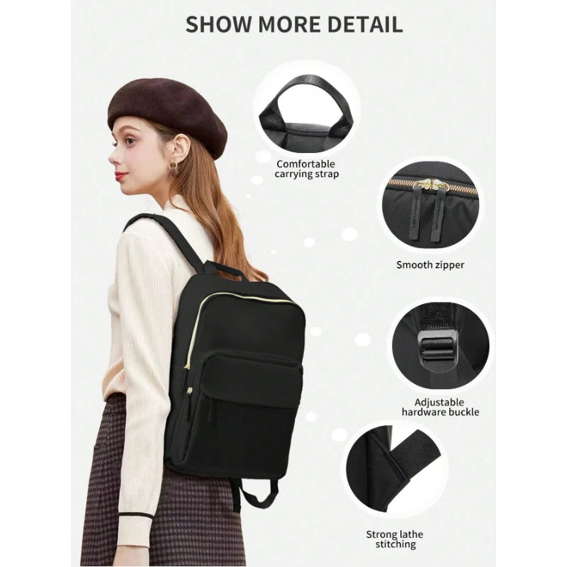Laptop Backpack 15 Inch Waterproof Lightweight for Women Men Travel Work Business School