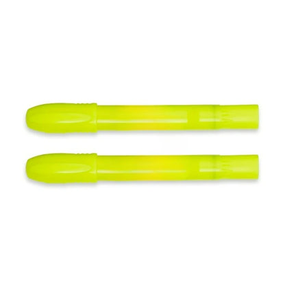 Gel Highlighters, Bullet Tip, Fluorescent Yellow, 2 Count