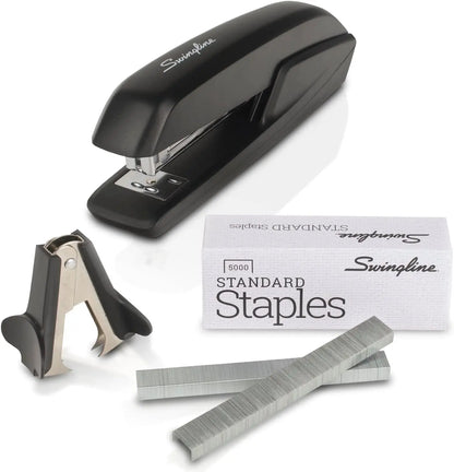 Stapler Set 20 Sheet, Jam Free, 5000 Staples & Remover, Black