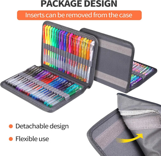 200 Pack Gel Pen For Adults Coloring Books, Fine Tip Gel Pen 100 Artist Pens Include 100 Colored Pens, 100 Refills, for Drawing Journaling Craft Art Supplies
