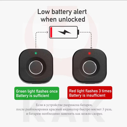 KAK Biometric Fingerprint Lock Black Keyless Cabinet Lock Smart Drawer Locks Anti-theft Door Lock Long Standby Time Door Hardware