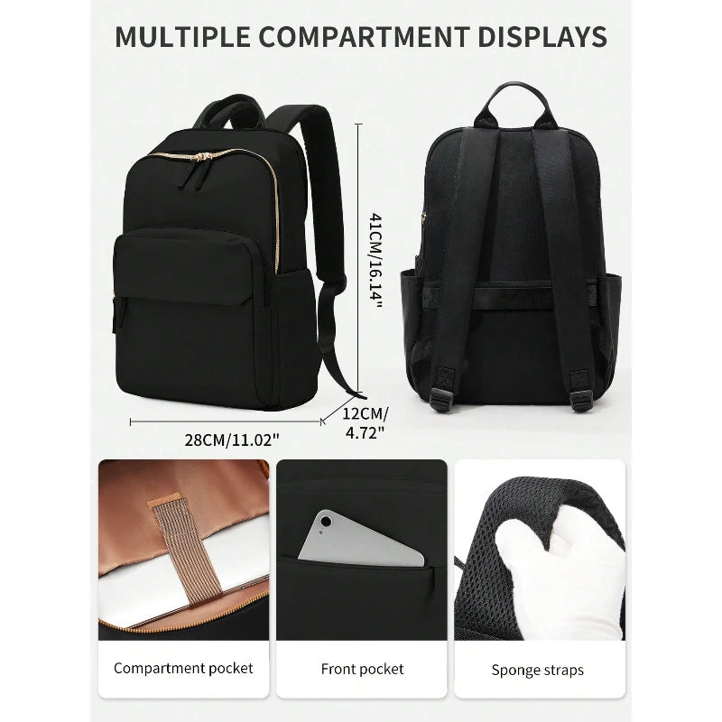 Laptop Backpack 15 Inch Waterproof Lightweight for Women Men Travel Work Business School