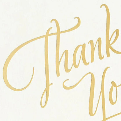 Thank-You Notes (Gold Script on Ivory), Pack of 10