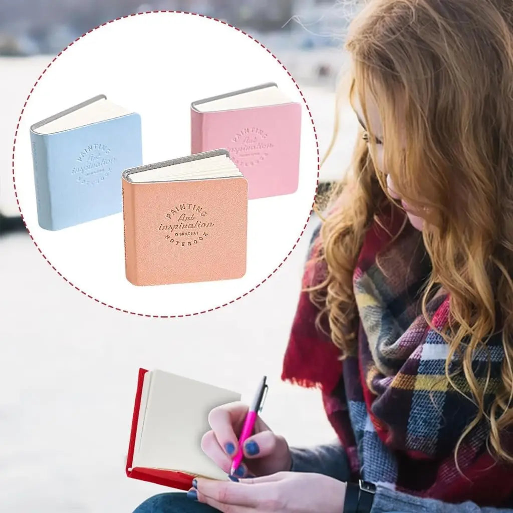 Square Watercolor Sketchbook Portable, Textured Drawing Paper Pad, Travel Art Journal Painting Album, Perfect for Outdoor Sketching & Beginners
