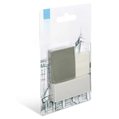 Assorted Erasers, Set of 3,Color Gray