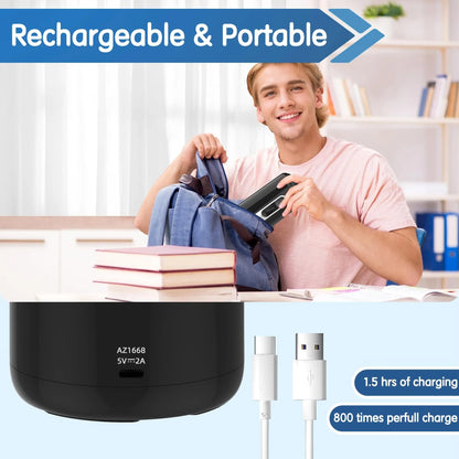Deli Electric Pencil Sharpener Automatic USB Battery Operated 3 Modes Fast Sharp for Home Office School