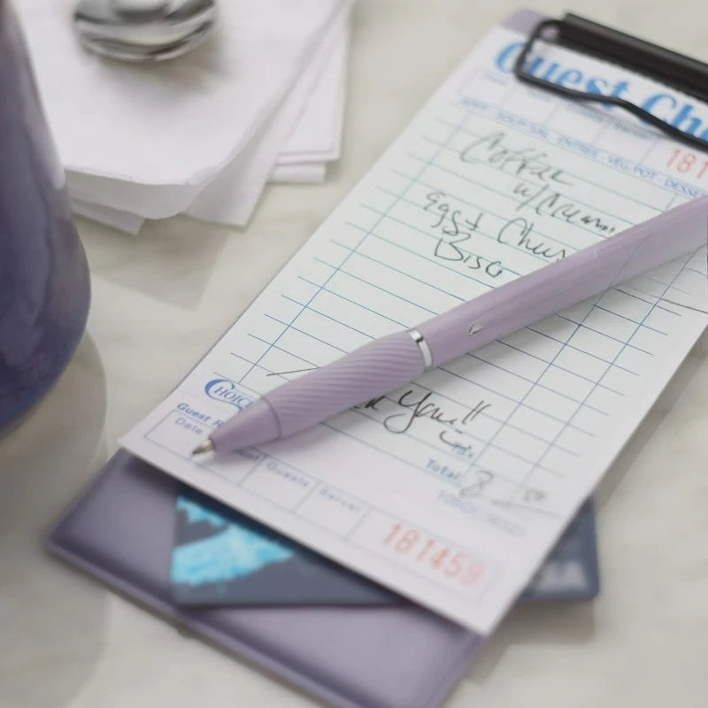 Pens, Medium Point , Violet Barrel, Black Ink, 4 Count