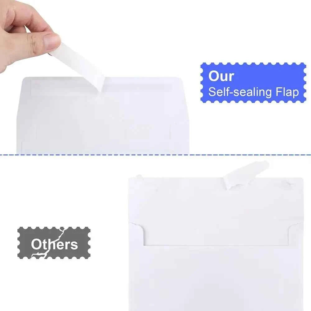 4x6 Inch 30-Piece White Invitation Cardstock with 30 Thank You Blank Greeting Cards for DIY Custom Printing