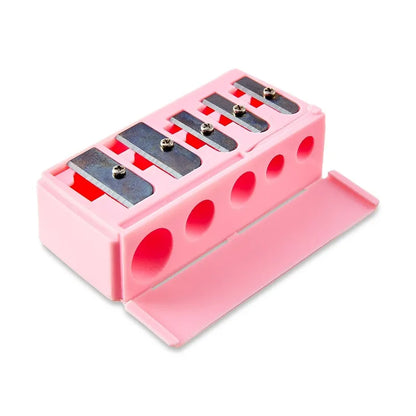 5 Hole Pencil Sharpener, Pink, 1 Count