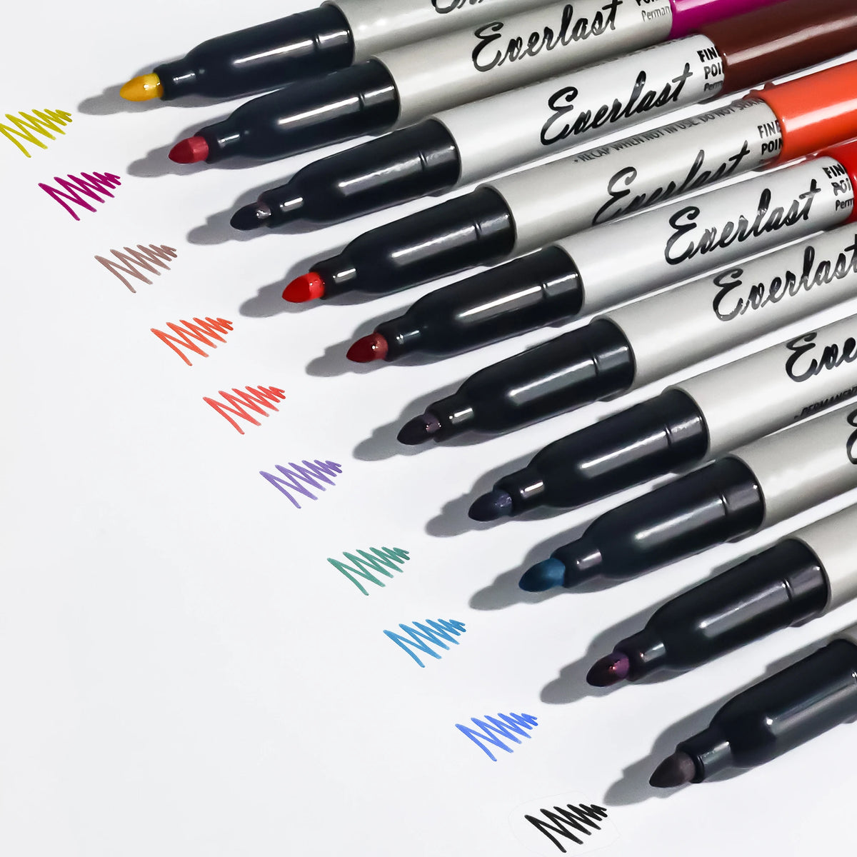20/40/60-Pack Waterproof  Dual-Tip Permanent Markers, Quick-Drying, Waterproof & Smudge-Proof, for Office Marking, Note-Taking,