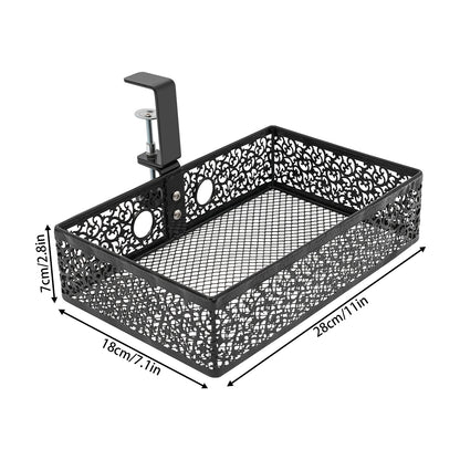 Under Desk Storage Organizer 360° Rotatable Under Desk Organizer  2kg/4.41lbs 11*7.1*2.8in