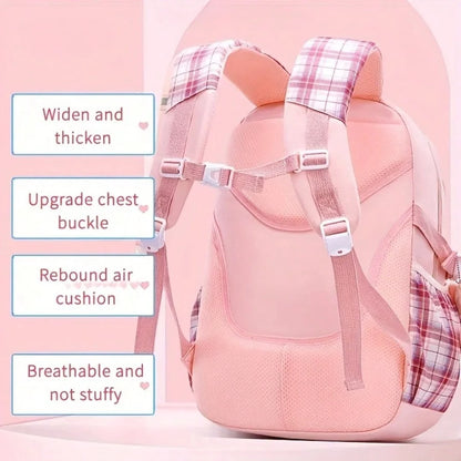 Backpack for Student With Multiple Pockets, Large Capacity, Breathable And Lightweight Schoolbag With Reflective Strips