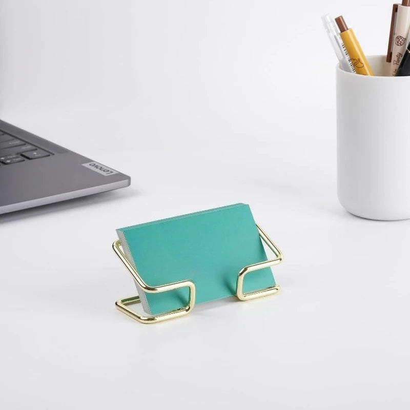 Business Card Holder for Desk, Cute Metal Card Organizers