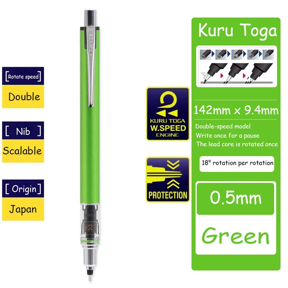 UNI Kuru Toga Advance M5-559 Mechanical Pencil 0.5mm Automatic Rotating Stationery