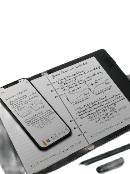 Smart Paper Notebook with Pen Loop, Cards Holder, Dot-coded Printed  Pages Hand Writing Compatible with Ophaya SyncPen & App