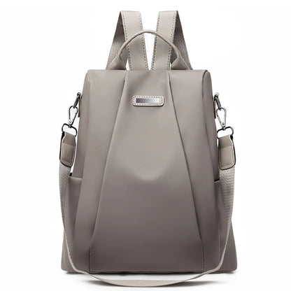 1pc Anti Theft Backpack Stylish Oxford Cloth School Bag for Women Daily Work Travel Hidden Zipper Secure Durable Lightweight