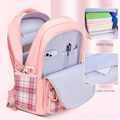 Backpack for Student With Multiple Pockets, Large Capacity, Breathable And Lightweight Schoolbag With Reflective Strips