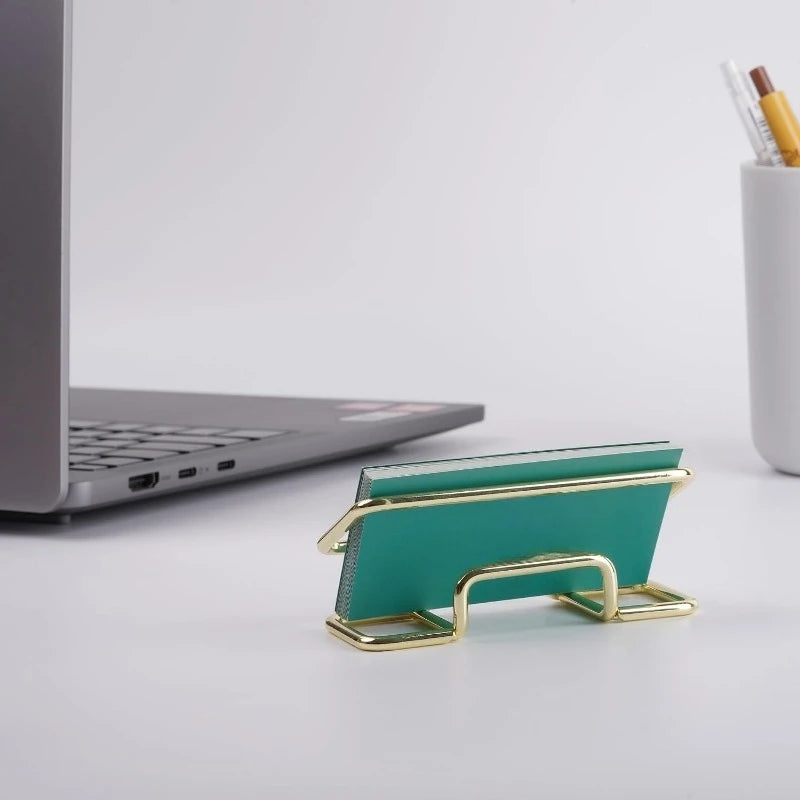 Business Card Holder for Desk, Cute Metal Card Organizers