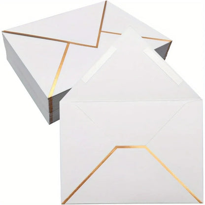 100 Pcs Western Style Envelopes Invitation Envelopes for Birthday Greeting Cards Postcards Letter Paper Party Invite Stationery Supplies