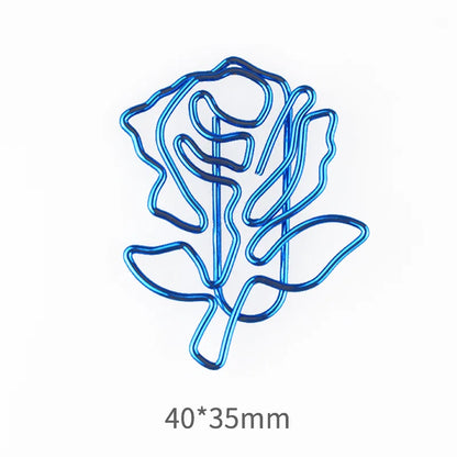 20Pcs/Box Cute Duck Animal Metal Bookmark Paper Clips For Book Marker Binder Photo Memo Clip Stationery School Supplies