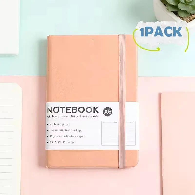 1‑Pack / 3‑Pack Hardcover Ruled Journal, Faux Leather Diary Notebook, 100 GSM Thick Lined Paper Writing Notepad for Office Work, Business Use for Men and Women