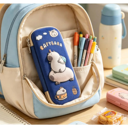 3D Stereo Cartoon Pencil Case Large Capacity Stationery Storage Bag Cute Portable Pen Pouch For Primary School Students School Supplies