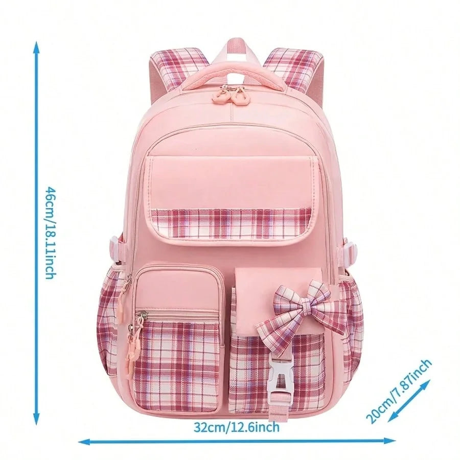 Backpack for Student With Multiple Pockets, Large Capacity, Breathable And Lightweight Schoolbag With Reflective Strips