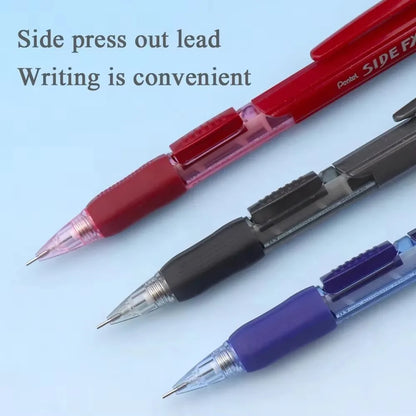 2Pcs Pentel PD255 Mechanical Pencils 0.5mm Side Extrusion Lead Eraser Head Retractable Classic Cute School Supplies Stationery Drawing Pencil Set