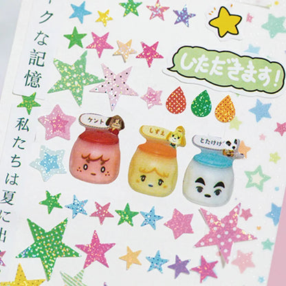 Creative Sticker Book, DIY Decorative Stickers for Journaling, Scrapbooking and Picture Book Decoration