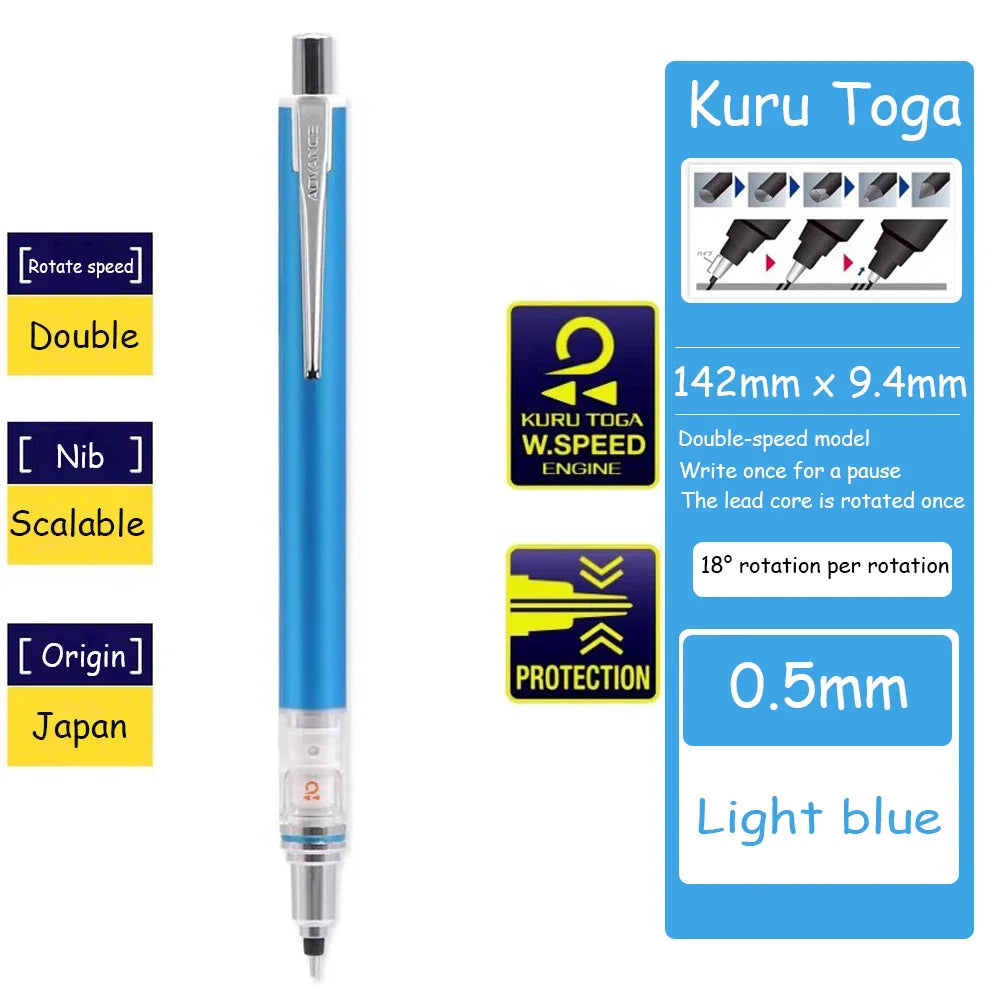 UNI Kuru Toga Advance M5-559 Mechanical Pencil 0.5mm Automatic Rotating Stationery