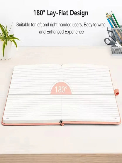 1‑Pack / 3‑Pack Hardcover Ruled Journal, Faux Leather Diary Notebook, 100 GSM Thick Lined Paper Writing Notepad for Office Work, Business Use for Men and Women