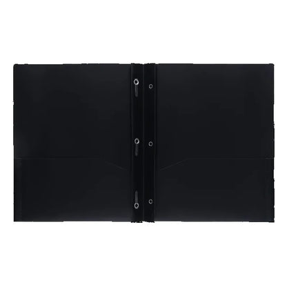 3-Prong Poly Folder, Black