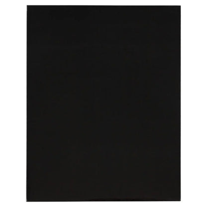 Laminated Glossy Two Pocket Folders 3 Pack Black Durable Document Organizers with Business Card Slot School Office