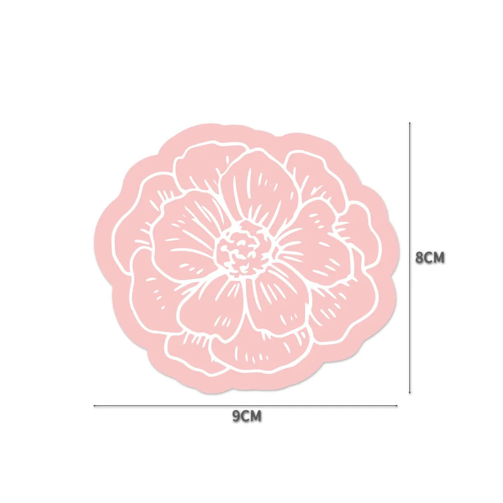50pcs/pack Pink Thank You Card For Supporting Business Package Decoration "Gorgeous Thanks" Card Handmade With Love