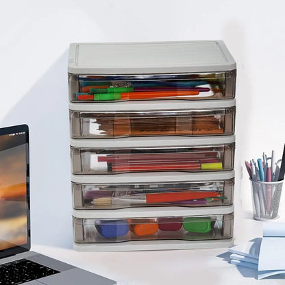 Compact Plastic Storage Bin, Clear Mini Organizer for Desk, Ideal for Craft, Accessories, and Stationery