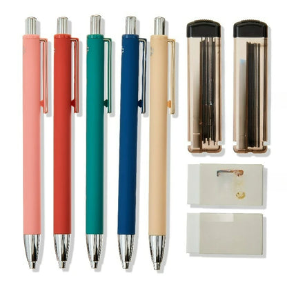 5 Count 0.7mm Mechanical Pencil Kit with Storage Case